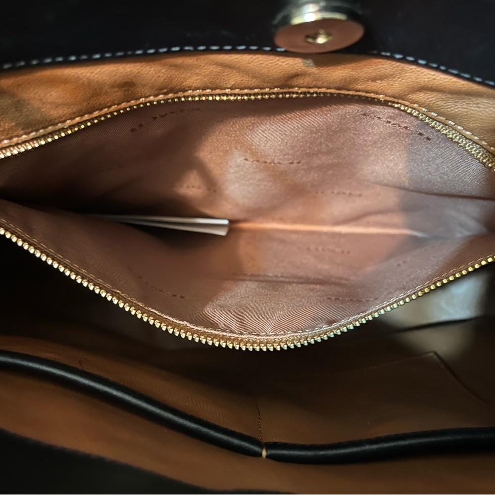 Coach Glovedtanned leather Nomad black  Hobo ECU - Picture 8 of 12